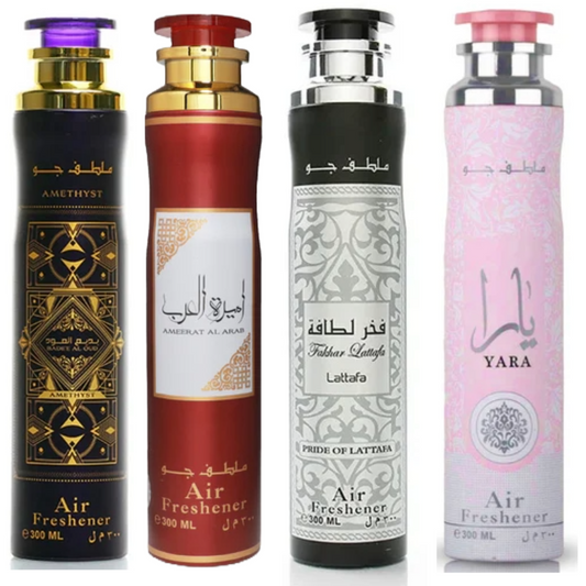 Lattafa Air Freshner 300ml, Luxury Room Spray 300ml - Arabic Scents for Office, Rooms,Car, Home